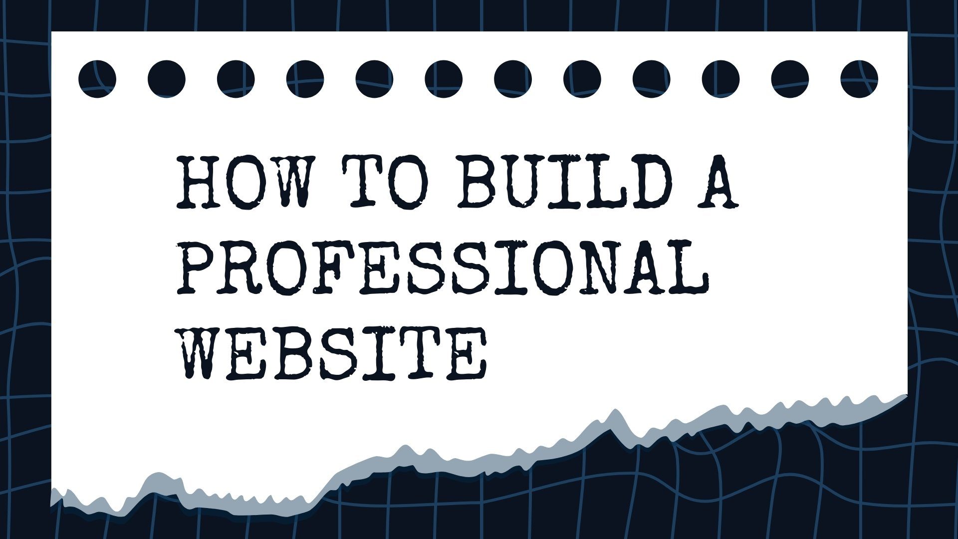 how to build a professional website with clean design and clear layout