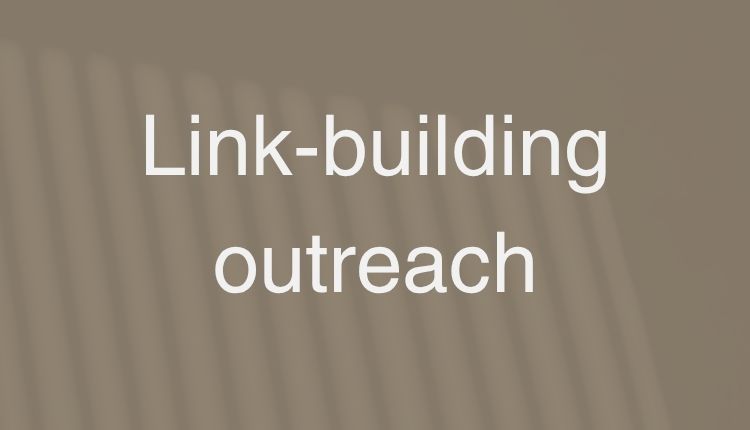 Link building outreach