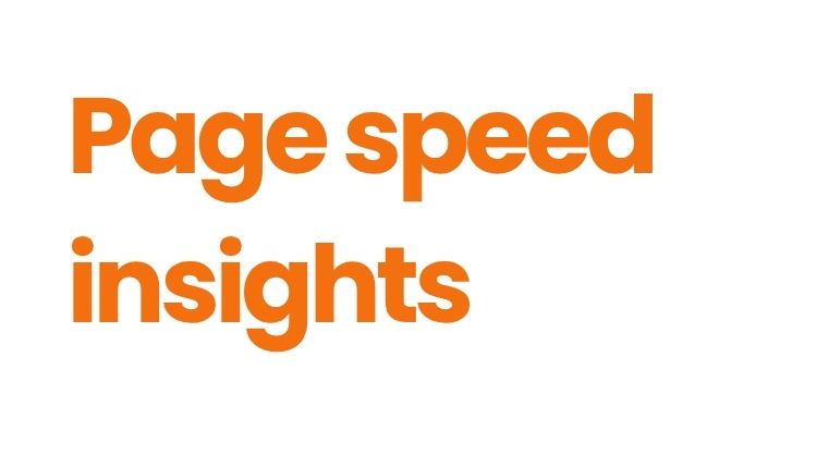 Page speed insights
