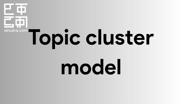 Topic cluster model